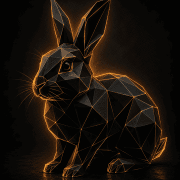 Królik Low Poly